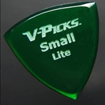 V-Picks Small Pointed Lite Emerald Green Guitar Pick, Single