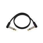 D'Addario Flat Patch Cable, 2 Ft, Right Angle, Single