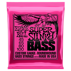 Erine Ball Super Slinky Nickel Wound Bass Strings, 45-100