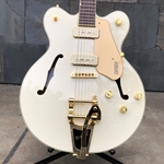 Gretsch Electromatic™ Pristine LTD Center Block Double-Cut with Bigsby®, Laurel Fingerboard, White Gold