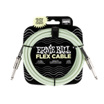 Ernie Ball  Flex Instrument Cable Straight/Straight 10ft - Glow in Dark