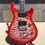 PRS SE Custom 24-08 Quilt Top Charcoal Cherry Burst with Bag