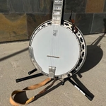 Used Deering Calico Banjo with Hard Case Previously owned by Brush Arbor's Banjo Player