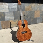 Used 2001 Tacoma PKK40 All Koa Parlor Acoustic with Case