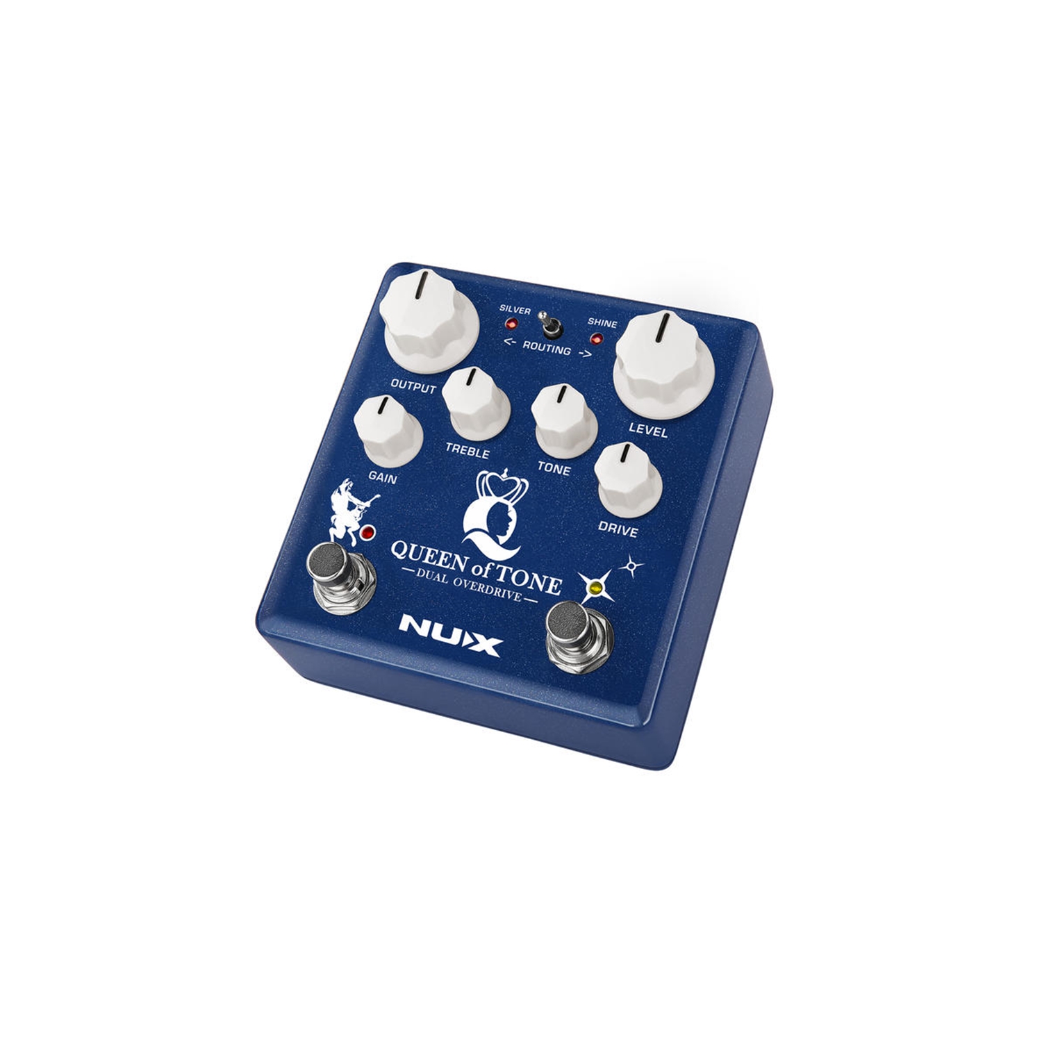 NUX Queen Of Tone - Dual Overdrive - NDO-6 Blue Overdrive 2 Button