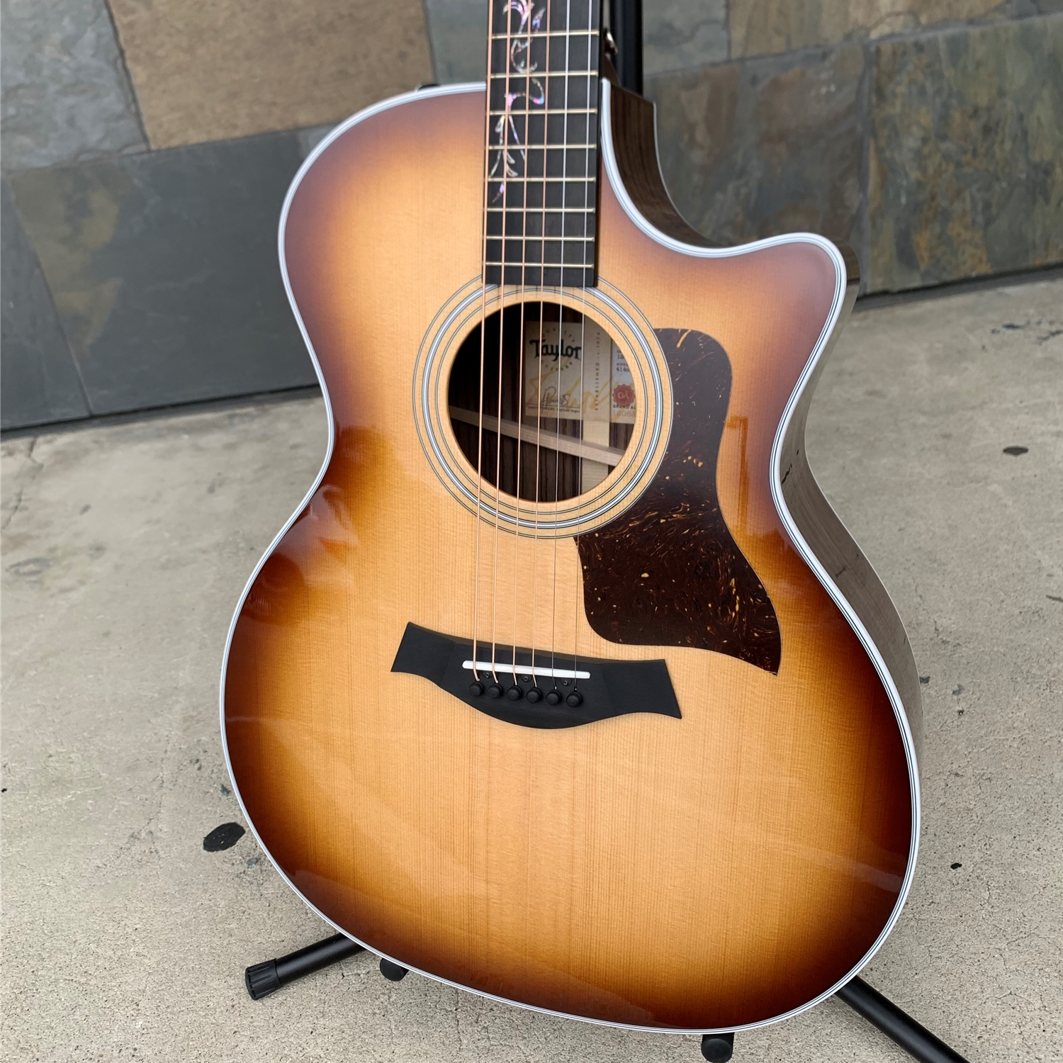 Instrumental Music - Taylor 414ce-R LTD SEB Top Lily/Vine Inlay