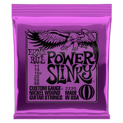 Ernie Ball Power Slinky Nickel Wound Electric Guitar String, 11-48