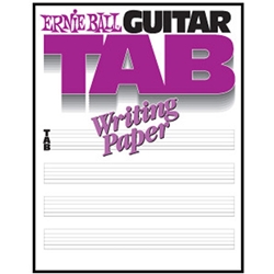 ernie ball guitar tab writing paper