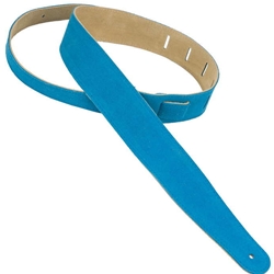 Henry Heller Capri Suede Strap, 2.5", Turquoise