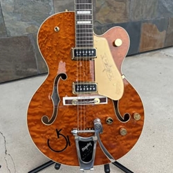 Gretsch G6120TGQM-56 LIMITED EDITION QUILT CLASSIC CHET ATKINS® HOLLOW BODY WITH BIGSBY®, ROUNDUP ORANGE STAIN LACQUER