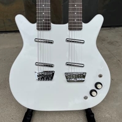 Danelectro 6/12 Doubleneck White Pearl