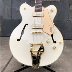 Gretsch Electromatic™ Pristine LTD Center Block Double-Cut with Bigsby®, Laurel Fingerboard, White Gold