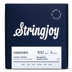 Stringjoy Signatures | Balanced Super Light Gauge (9-42) Nickel Wound Electric Guitar Strings