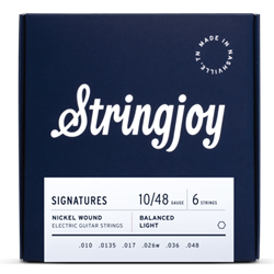 Stringjoy Signatures | Balanced Light Gauge (10-48) Nickel Wound Electric Guitar Strings