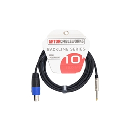 Gator GCWB-SPK-10-1TL Backline Series 10 Foot TS To Spekon Speaker Cable