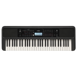 Yamaha PSR-E383 61-key mid-range portable keyboard. Includes PA130 power adapter.