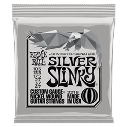 Ernie Ball John Mayer Silver Slinky Nickel Wound Electric Guitar Strings - 10.5-47 Gauge