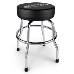 Martin Chrome Barstool, White Logo 24.25"