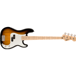 Squier Sonic® Precision Bass®, Maple Fingerboard, White Pickguard, 2-Color Sunburst