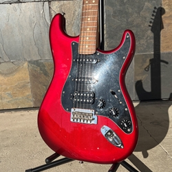 Used 2021 Fender Special Edition Player Stratocaster HSS Candy Red Burst with Gigbag