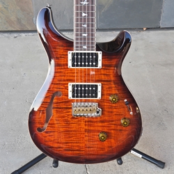 PRS SE Custom 24 Semi-hollow Piezo Orange Tiger Burst