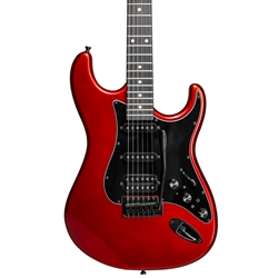 Tagima SIXMART CA-DF/BK Guitar HSS Pickups, Built-In Effects, Sparkling Candy Apple Red